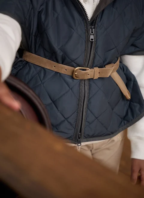 Колан от велур Brunello Cucinelli Kids M — снимка 5