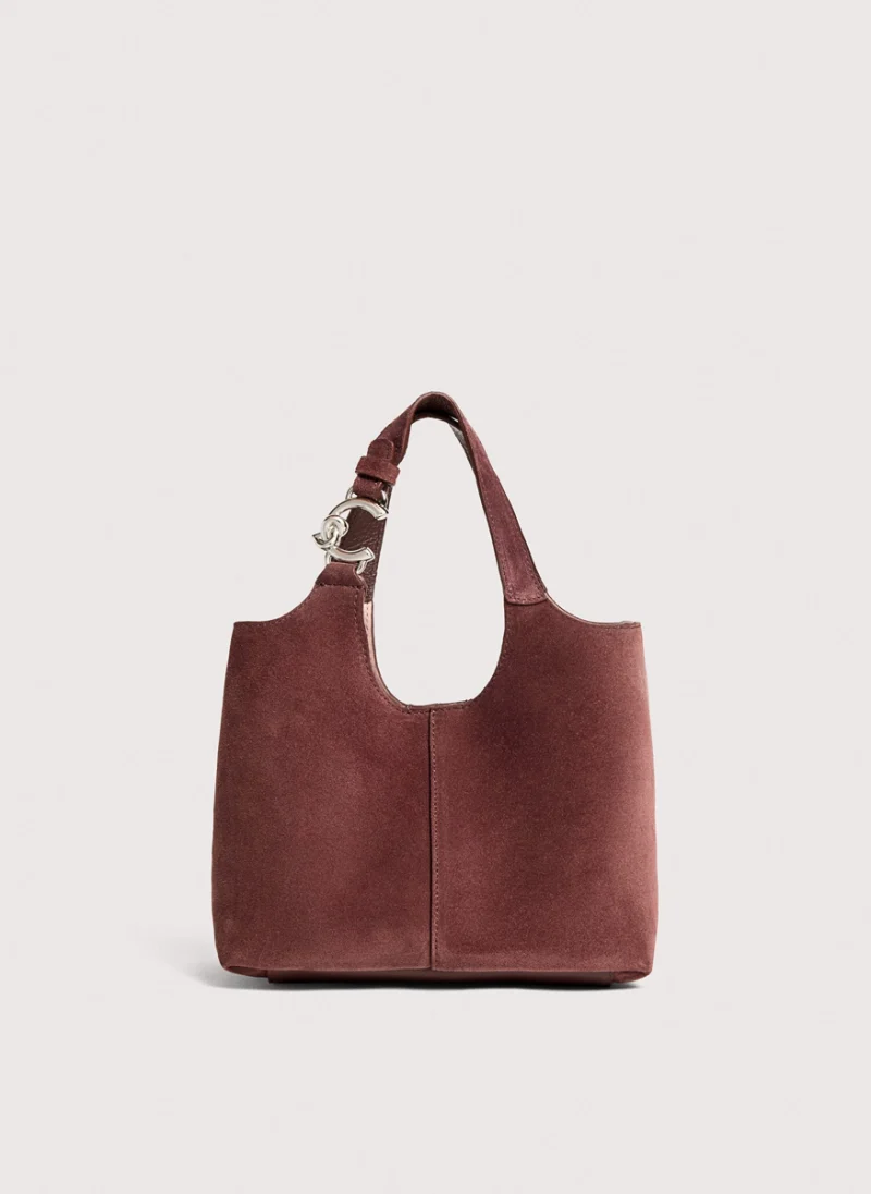 Велурена мини чанта Coccinelle C-Easy Small