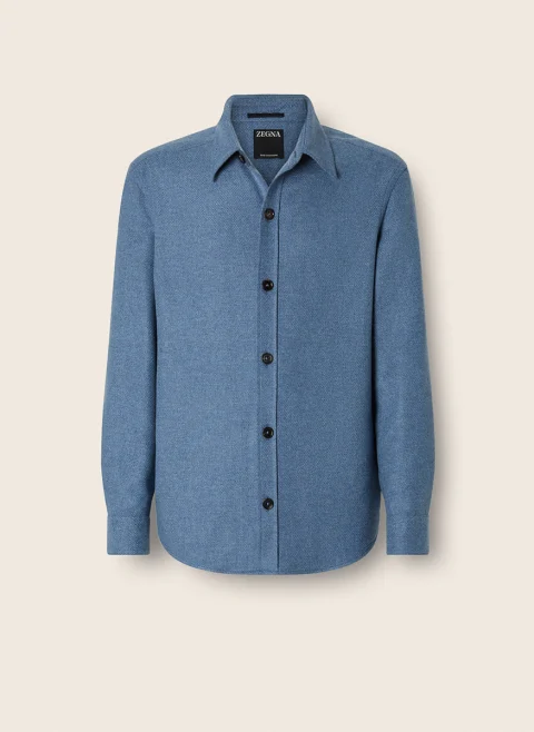 Риза от 100% кашмир 'Overshirt' Zegna — снимка 4