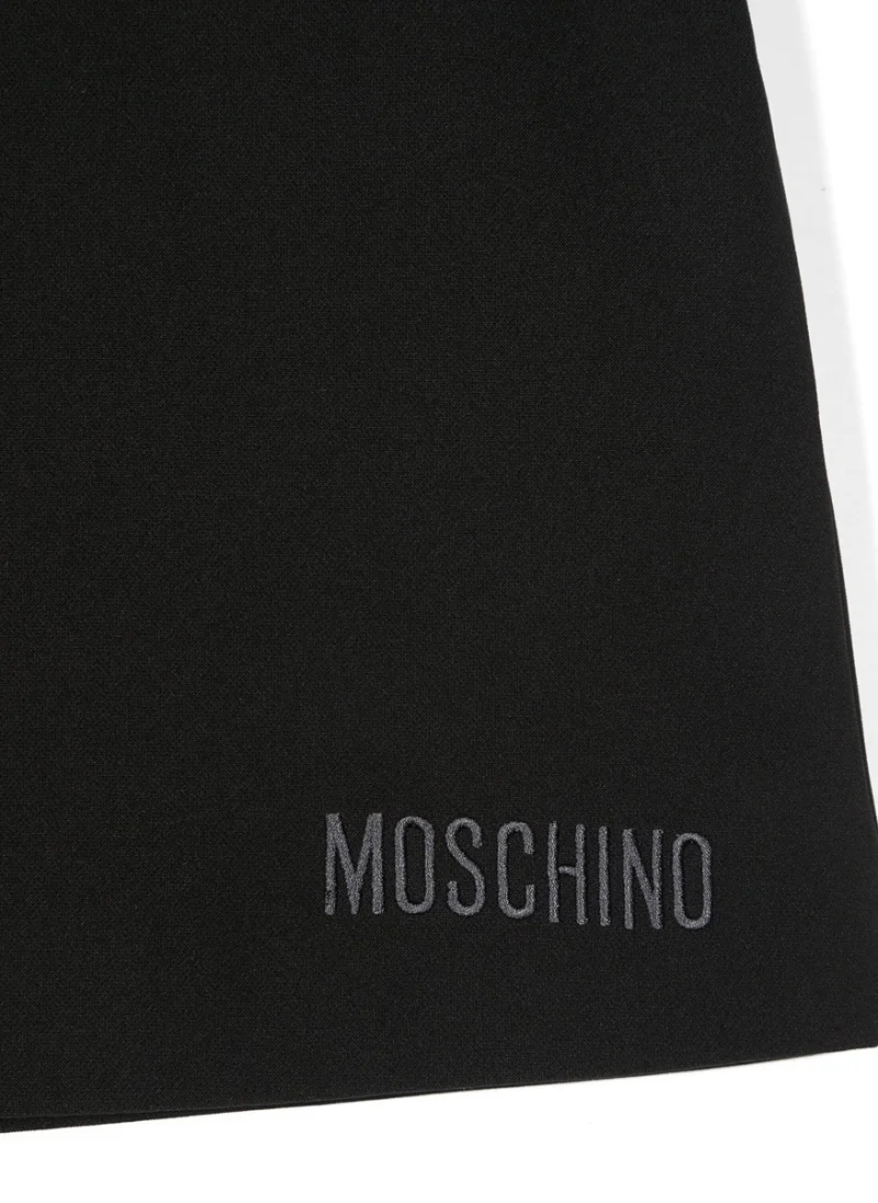 Рокля с декоративни перли Moschino Kids — снимка 3
