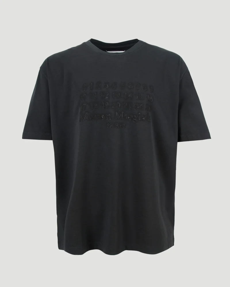 Embroidered Logo T-Shirt in Black