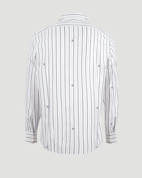 Striped Cotton Jacquard Shirt — снимка 2