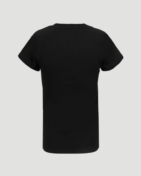 Small Fit T-Shirt in Black — снимка 3