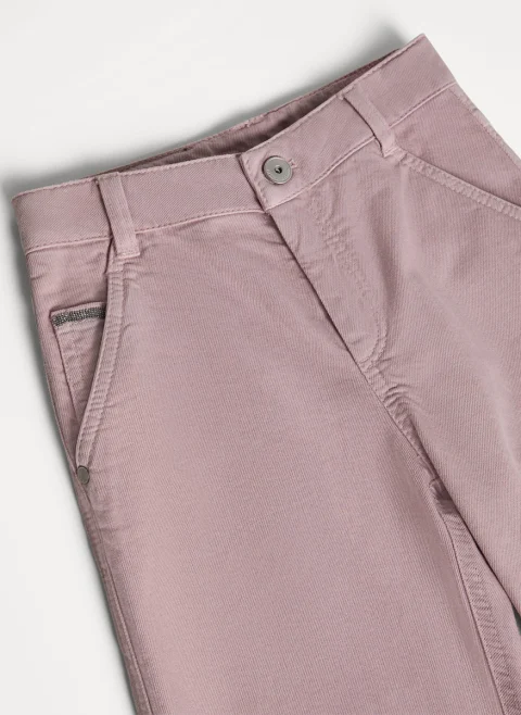 Панталон с монили Brunello Cucinelli Kids 12 — снимка 7