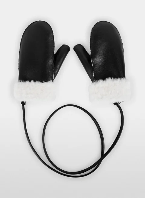 Кожени ръкавици с контрастни детайли Marc Cain Sports — снимка 2