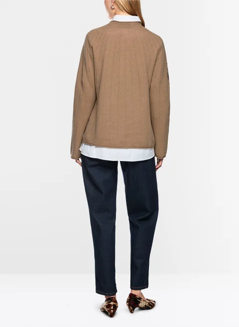 Фин пуловер с принт Marc Cain Collections — снимка 3