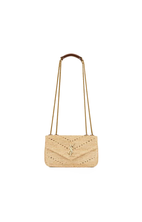 Loulou Mini Shoulder Bag in Raffia