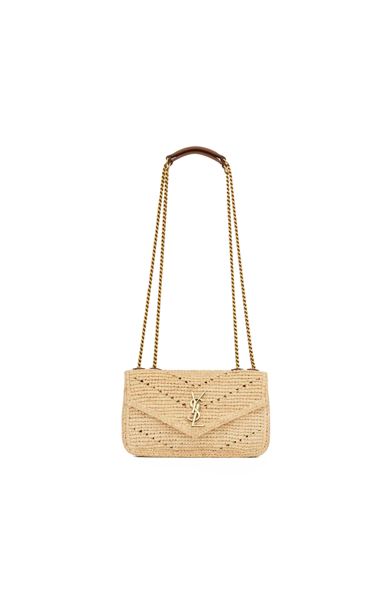 Loulou Mini Shoulder Bag in Raffia
