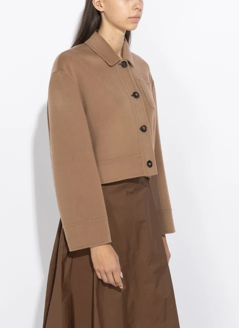 Яке от вълна със скъсена дължина 'Shirt style' 'S Max Mara Smmgiglio — снимка 4
