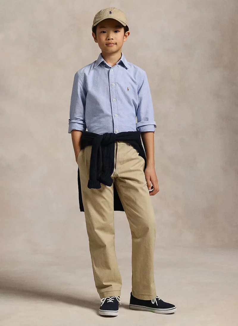 Риза с бродерия Ralph Lauren Kids 7-14