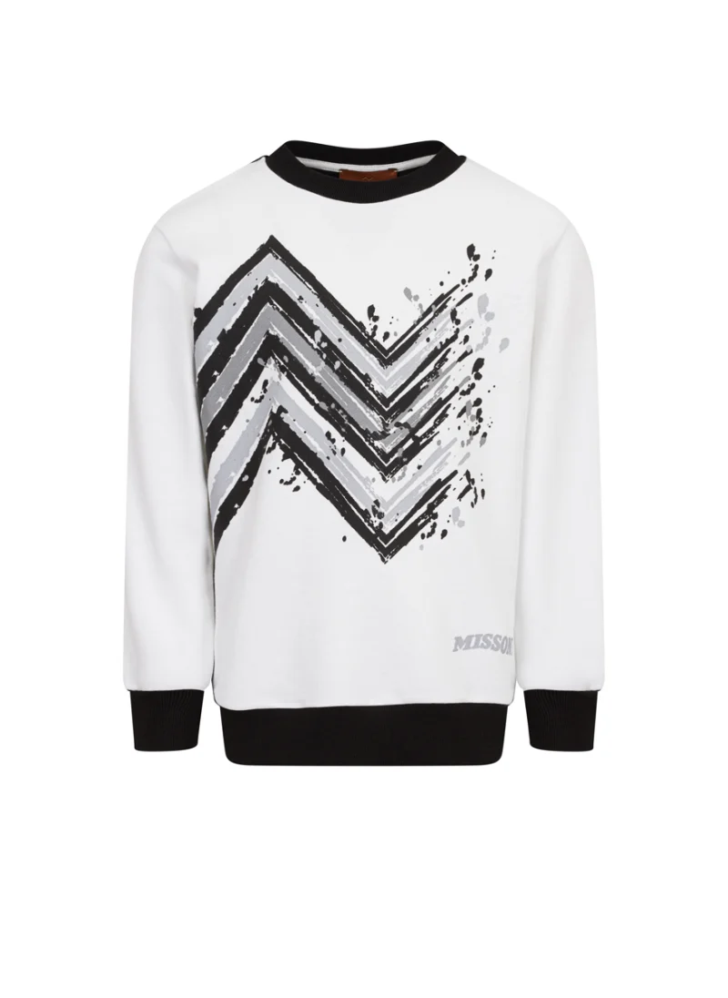 Суитшърт с принт Missoni Kids