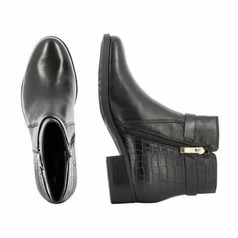 Дамски Равни Боти TAMARIS – 1-25047-41 001 BLACK — снимка 5