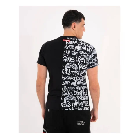Мъжка черна тениска SPLIT GRAFFITI SPRAYGROUND — снимка 5