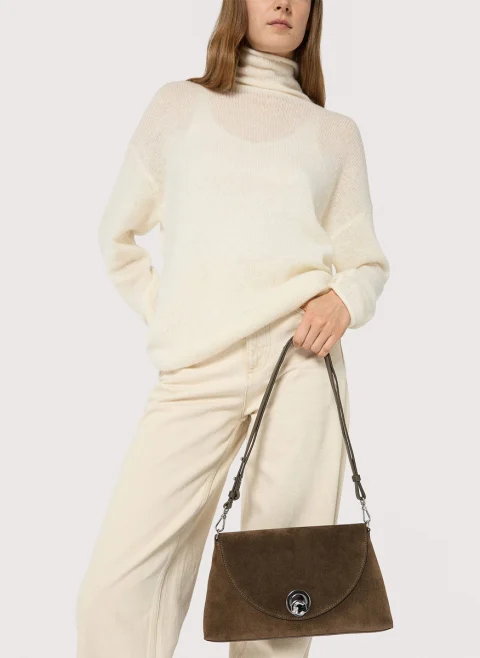 Велурена чанта Coccinelle Nikla Medium — снимка 10