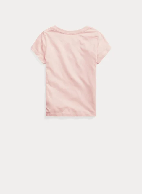 Тишърт с бродерия Ralph Lauren Kids 2-6 — снимка 2