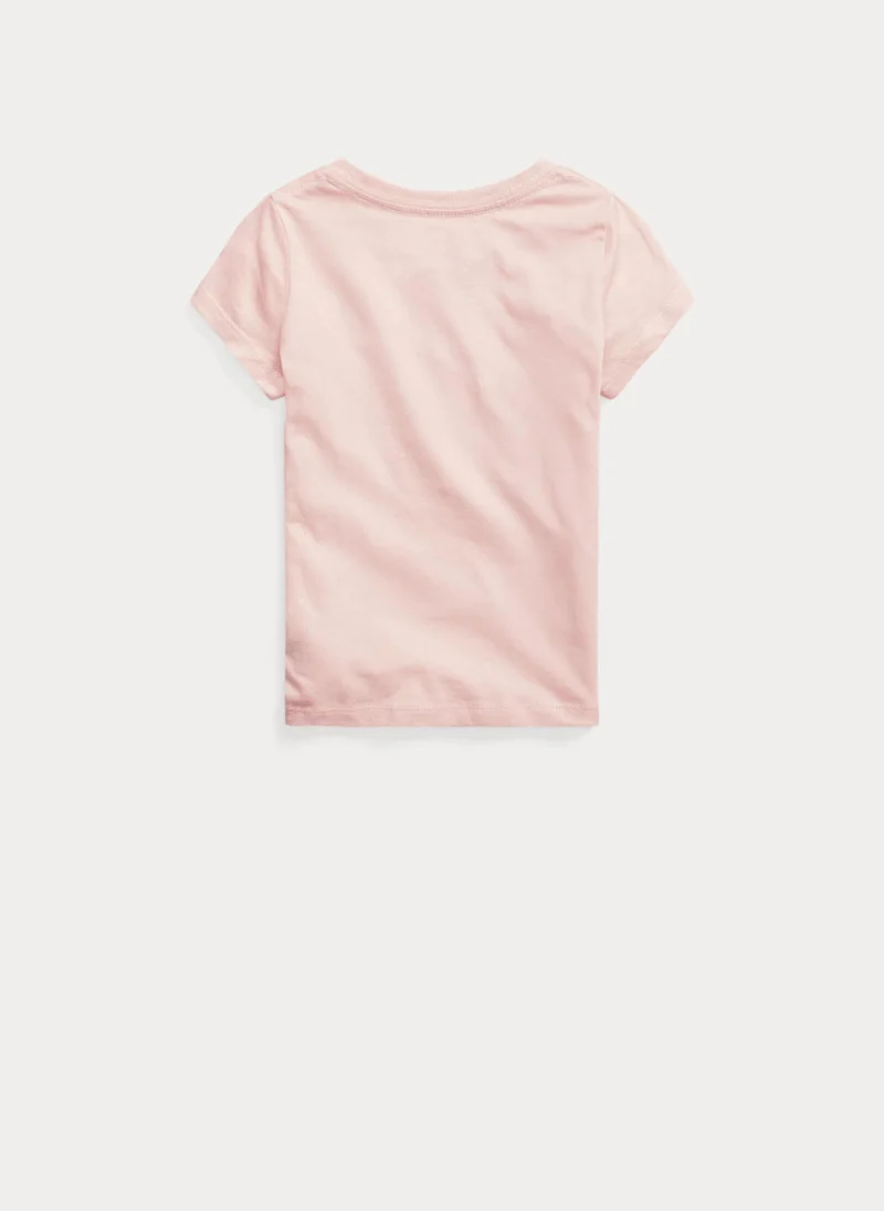 Тишърт с бродерия Ralph Lauren Kids 2-6 — снимка 2