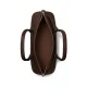 Дамска кафява чанта LOCK SUEDE EAST-WEST SATCHEL TORY BURCH — снимка 5