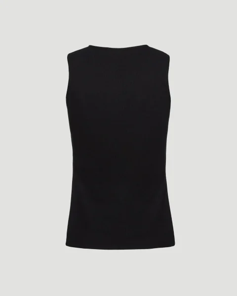Crochet Bra Tank Top in Black — снимка 2