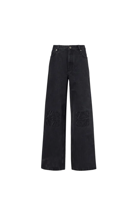Anagram Embroidered Jeans