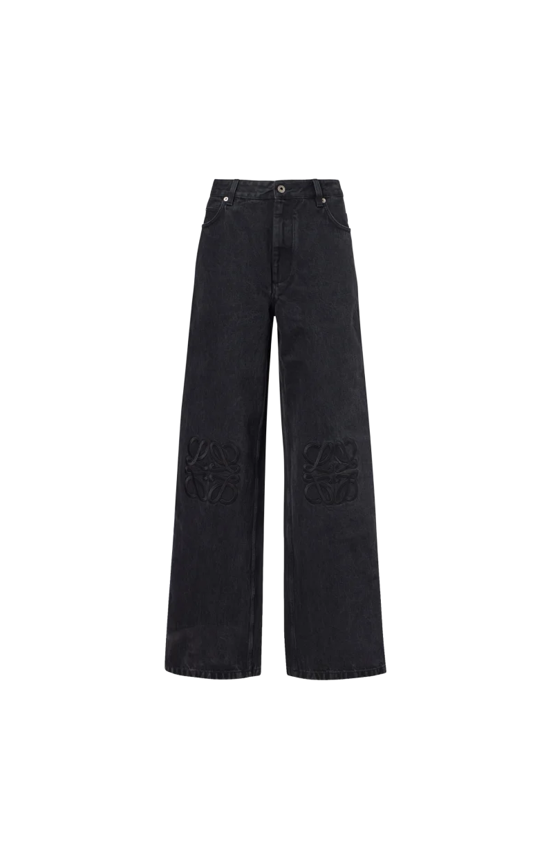 Anagram Embroidered Jeans