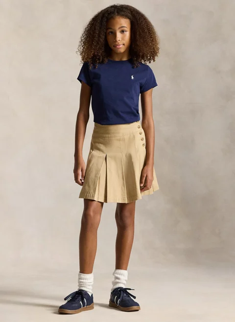 Тишърт с бродерия Ralph Lauren Kids 7-14 — снимка 2