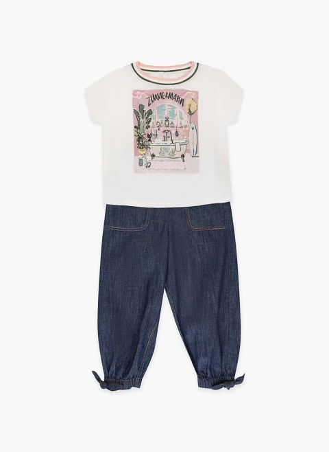 Тишърт с принт Zimmermann Kids — снимка 4