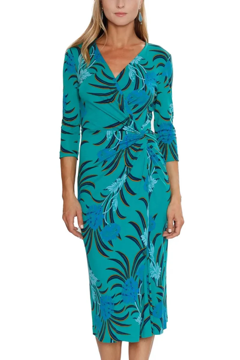 Рокли Dvf Borris Dress DVFDL3Q014SFLGN B2389 september floral large green