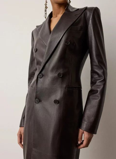 Кожена рокля 'Dorittе' Ralph Lauren — снимка 3