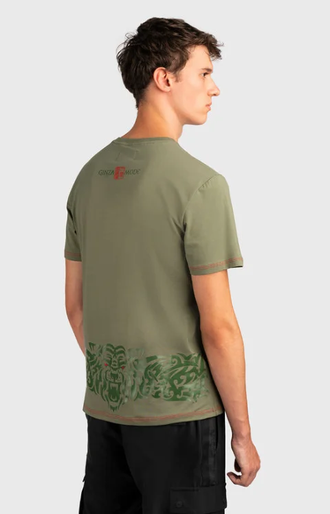 Тениска TS177 с акцентен принт — снимка 2