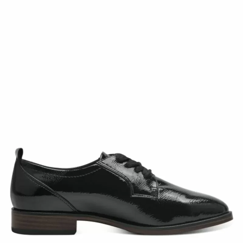 Дамски Ежедневни TAMARIS – 1-23204-41-018 BLACK PATENT — снимка 2