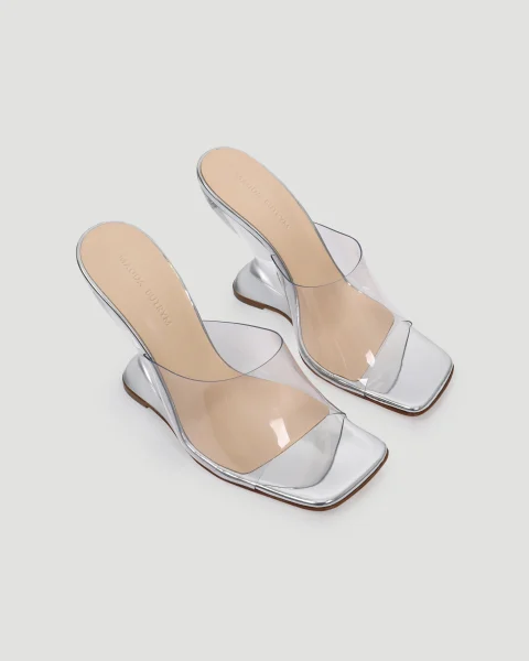 Inverted Wedge Mule in PVC — снимка 3