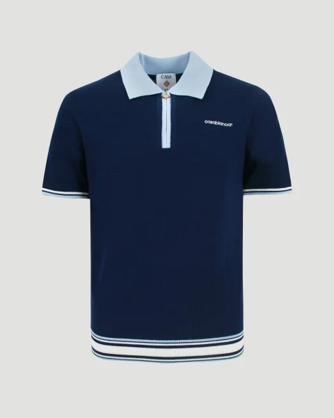 Merino Knit Tennis Polo Shirt