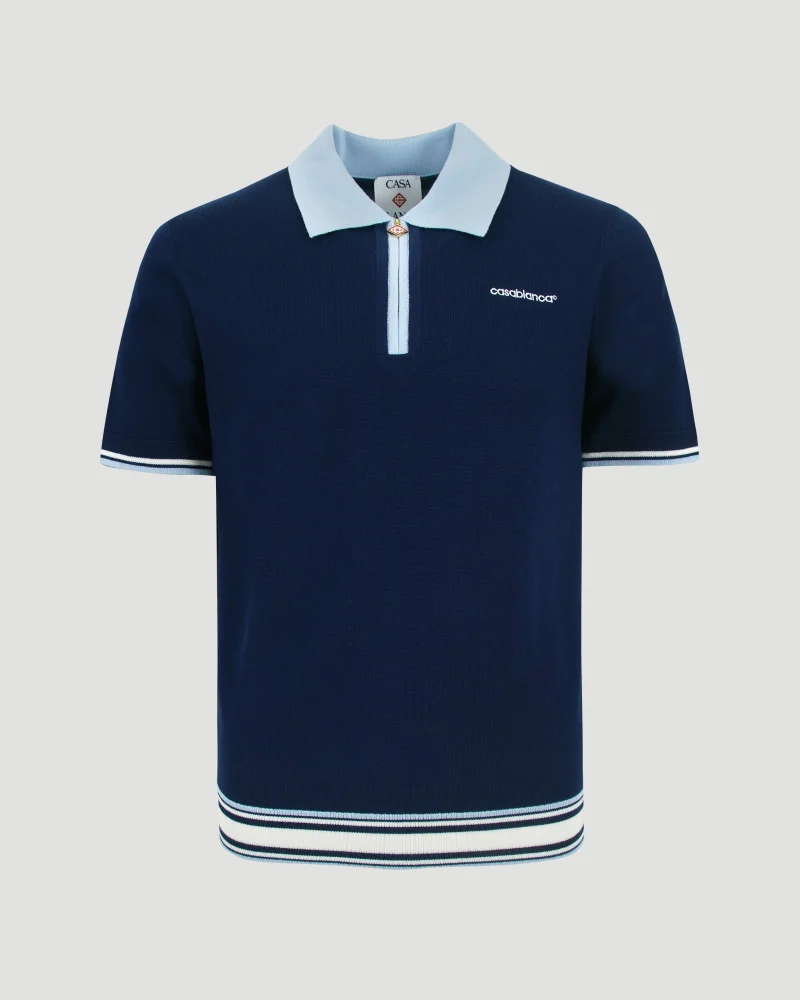 Merino Knit Tennis Polo Shirt