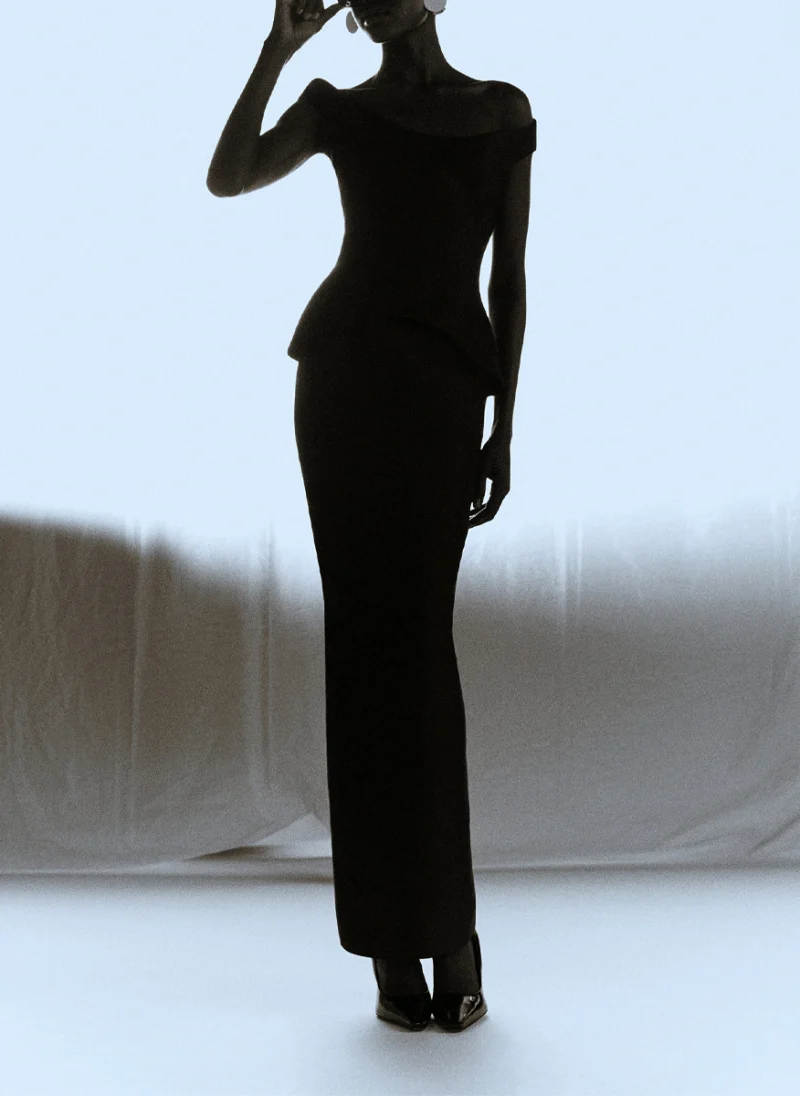 Рокля с 'Off-the-shoulder' дизайн 'Pieta' Solace London — снимка 3