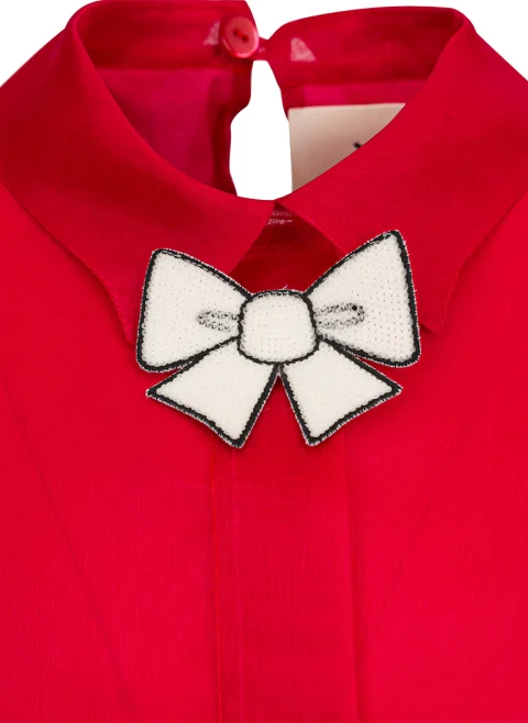 Рокля от копринена органза Simonetta — снимка 2