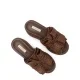 Дамски чехли с платформа Hanoi Wedge Casadei — снимка 4