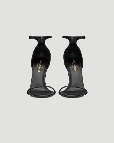 Opyum 110 Sandals in Black Patent Leather — снимка 3