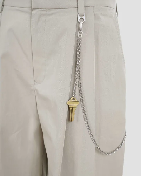 Grey Cotton-Blend Balloon-Leg Pants — снимка 2