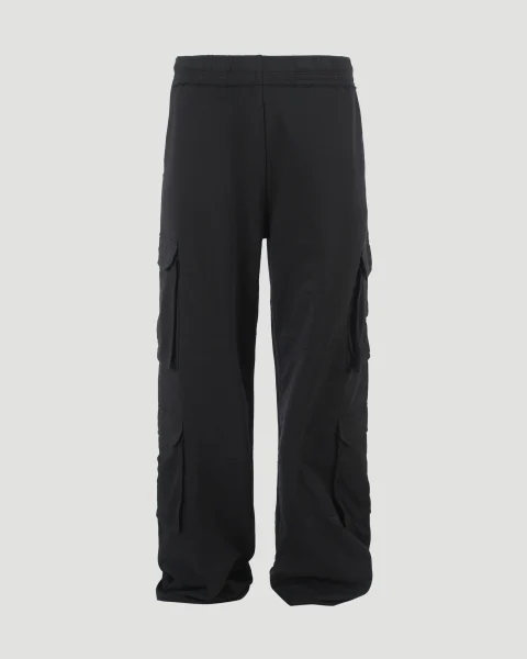 Cargo Track Pants in Black