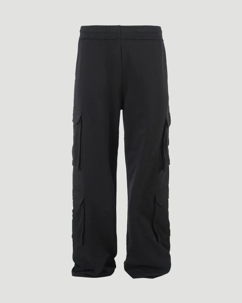 Cargo Track Pants in Black