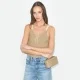 Дамска бежова чанта Charlie TORY BURCH — снимка 5