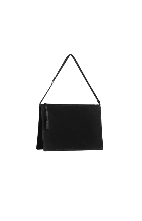Glove Pochette in Black Suede — снимка 2