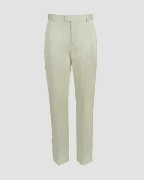 Viscose Twill Straight Trousers
