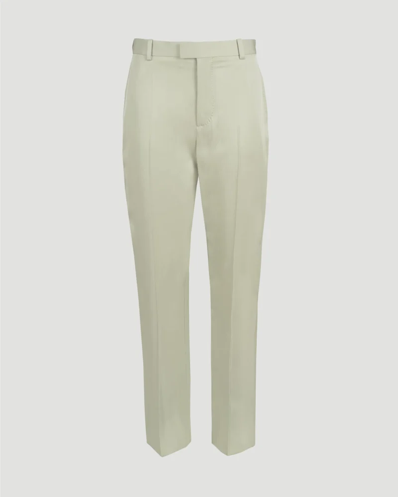Viscose Twill Straight Trousers