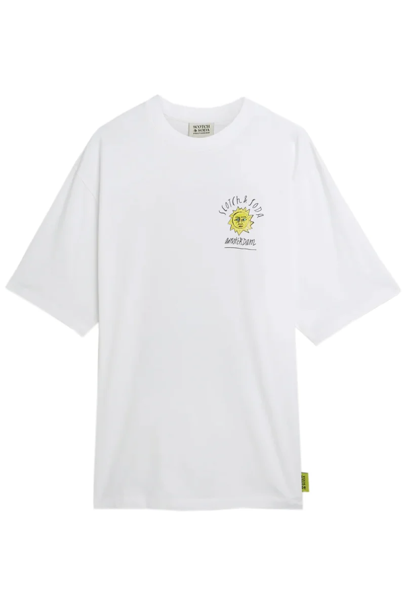 T-Shirt Front And Back Artwork Loosefit 183157 101 bright white