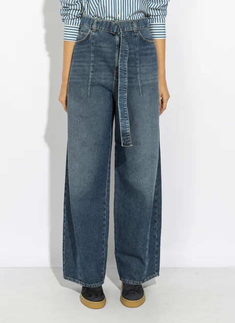 Деним 'Wide leg' Weekend Max Mara Wkdmadia — снимка 5