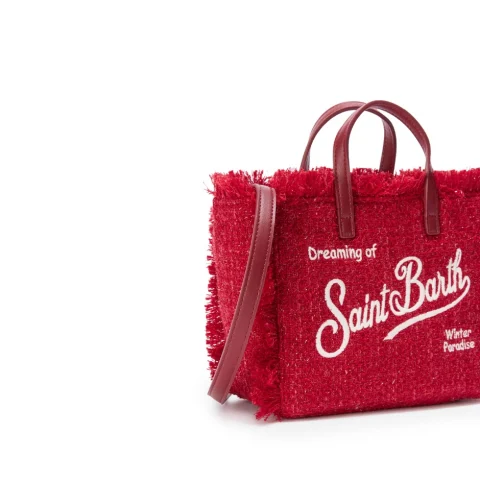 Дамска чанта туид Mini Vanity SAINT BARTH — снимка 7