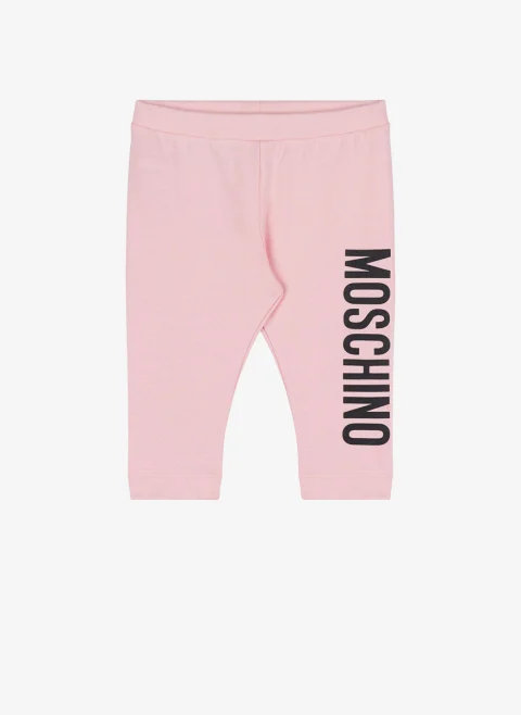 Къс панталон с лого принт Moschino Kids