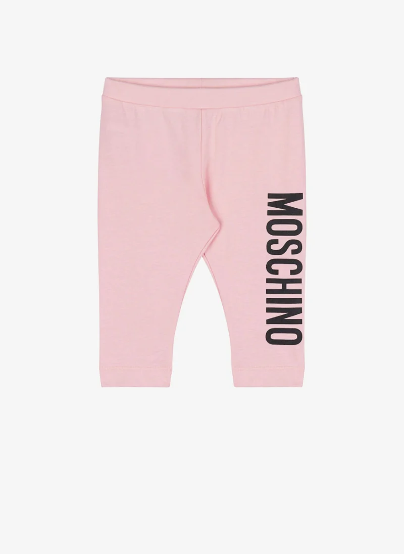 Къс панталон с лого принт Moschino Kids