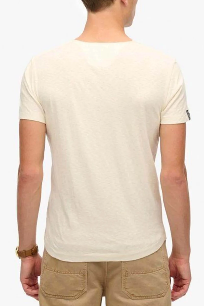 Top D2 Stud Merchant Ss Grandad Jersey M1012185A c1t oyster cream — снимка 2